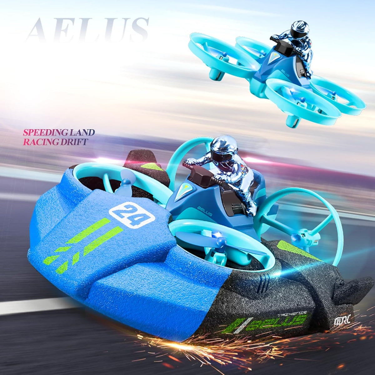 4DRC AELUS - 3 in 1 Ride - Land, Water and Sky