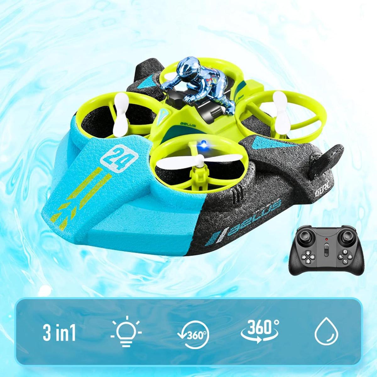 4DRC AELUS - 3 in 1 Ride - Land, Water and Sky