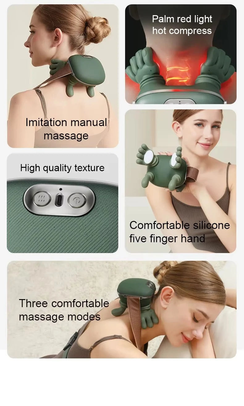 Zovanta 3D Shiatsu Neck & Shoulder Massager | Deep Kneading with Soothing Heat