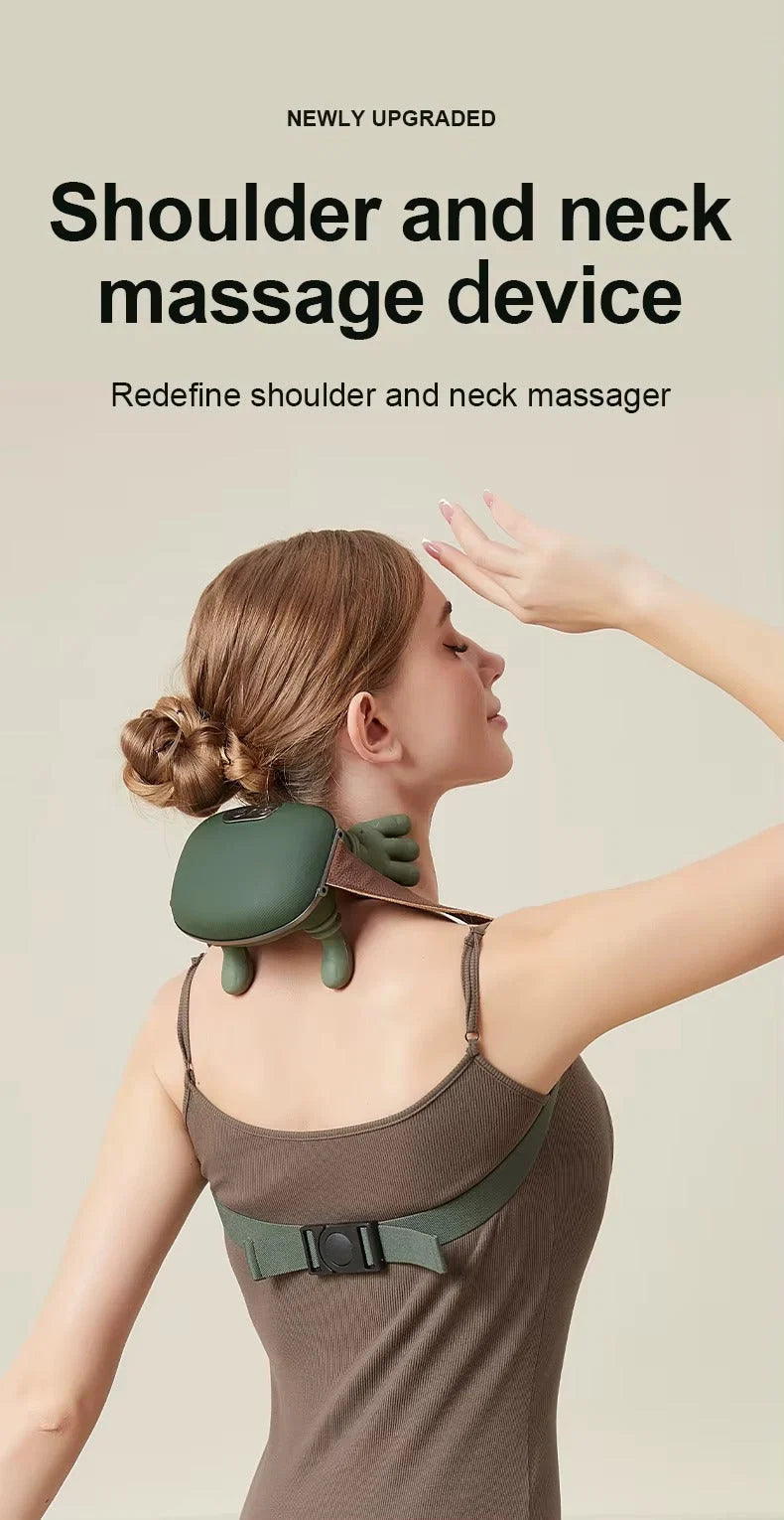 Zovanta 3D Shiatsu Neck & Shoulder Massager | Deep Kneading with Soothing Heat