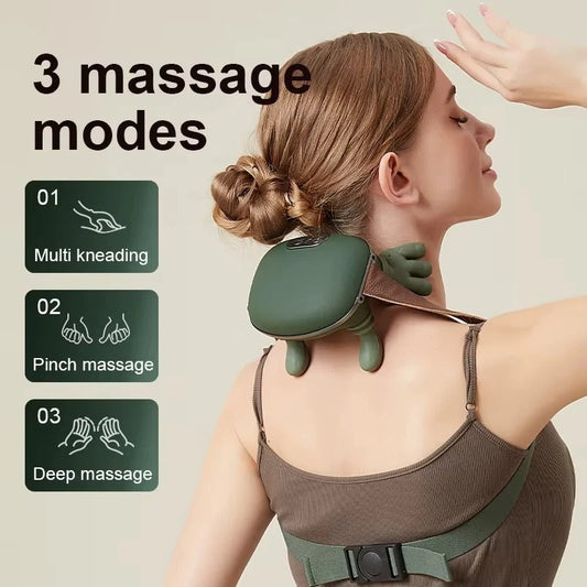 Zovanta 3D Shiatsu Neck & Shoulder Massager | Deep Kneading with Soothing Heat