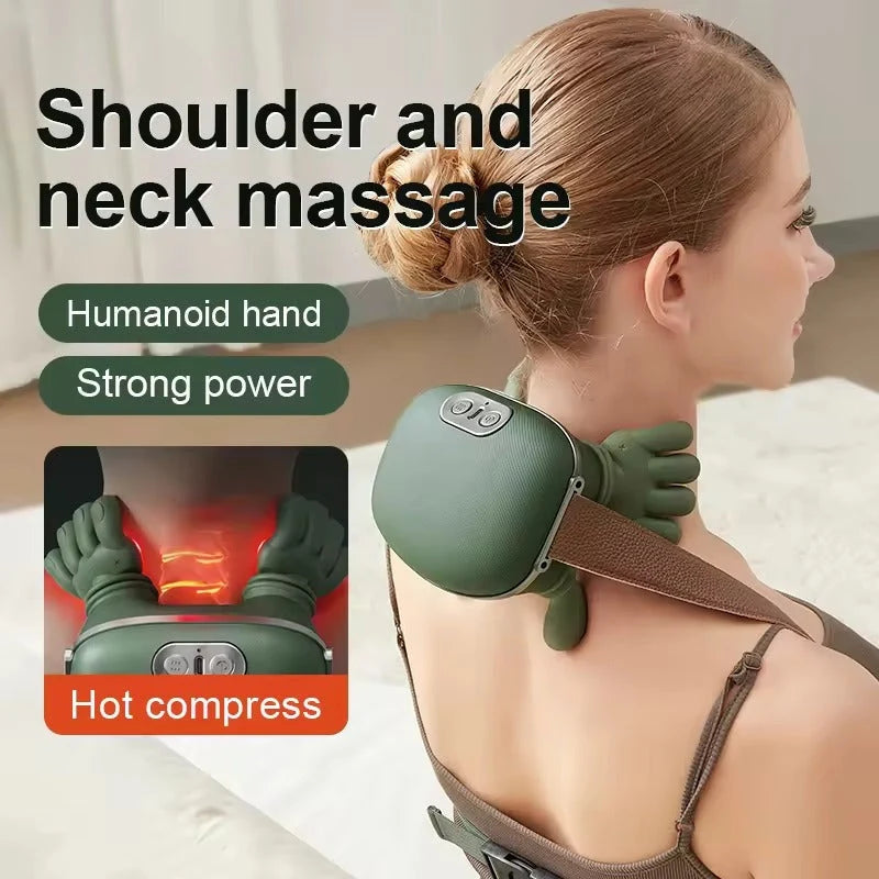 Zovanta 3D Shiatsu Neck & Shoulder Massager | Deep Kneading with Soothing Heat